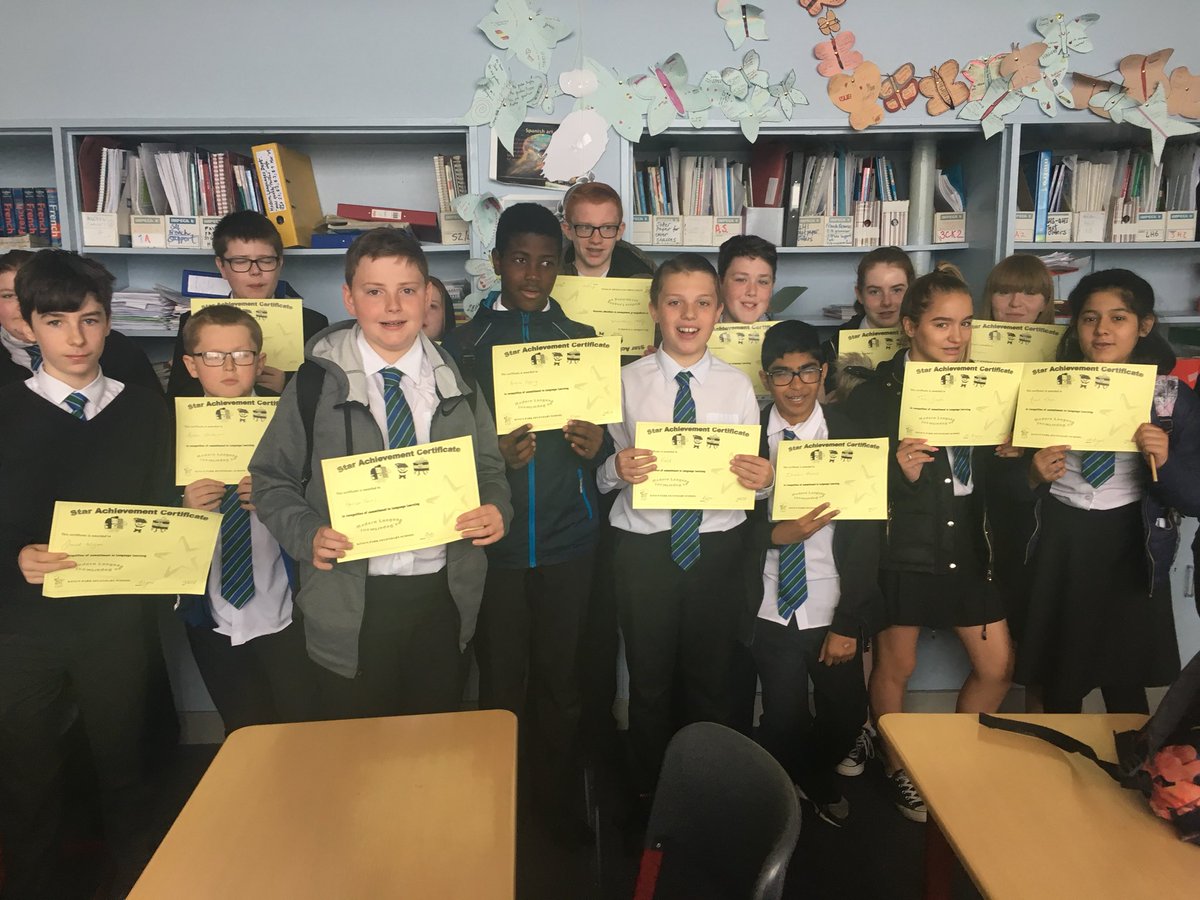 ML Star Awards for commitment to language learning. An excellent start for some of our new S2 learners #believeachieve #positiveexperiences #relationships