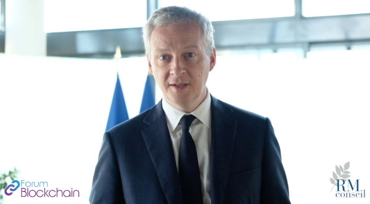 « La #Blockchain est probablement une des technologies les plus prometteuses dans tous les secteurs économiques pour les années à venir » Conclusion du #ForumBlockchain par <a href="/BrunoLeMaire/">Bruno Le Maire</a>