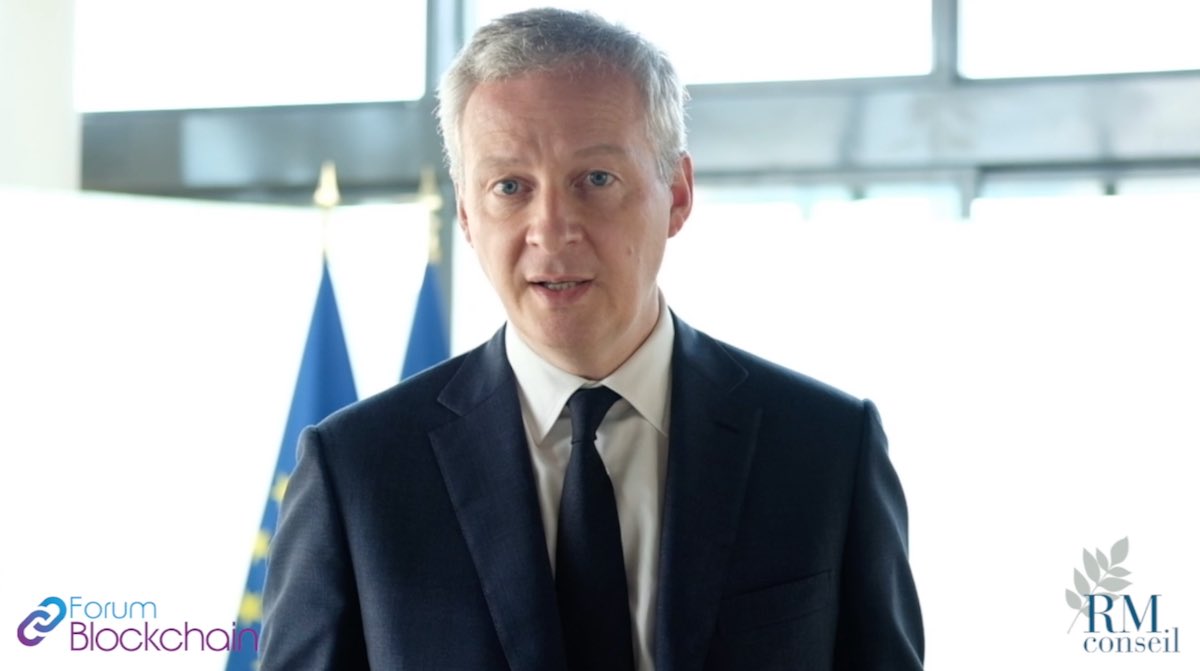 « Nous allons travailler sur un cadre de régulation dans le domaine fiscal pour permettre à la #Blockchain de se développer dans des conditions fiscales et de sécurité optimales » <a href="/BrunoLeMaire/">Bruno Le Maire</a> #ForumBlockchain