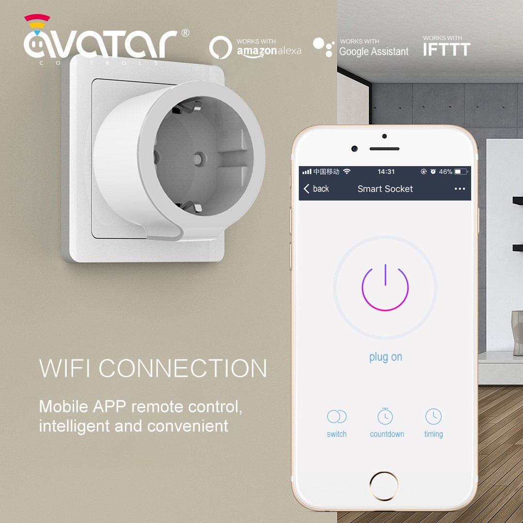 avatarcontrols's tweet image. AvatarControls smart plug makes your home smart under the budget of $25.99. Controlling your appliances on app wherever you are. 
#smartplug #smarthome #WIFIplug #AvatarControls