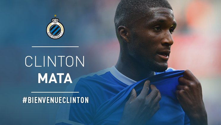 ClubBrugge's tweet photo. ๐ #BienvenueClinton! De Belgisch-Angolese rechterflank Clinton Mata tekent een contract voor 4 jaar bij Club!
https://t.co/wRlalvgwiV https://t.co/5owQie8Z8b