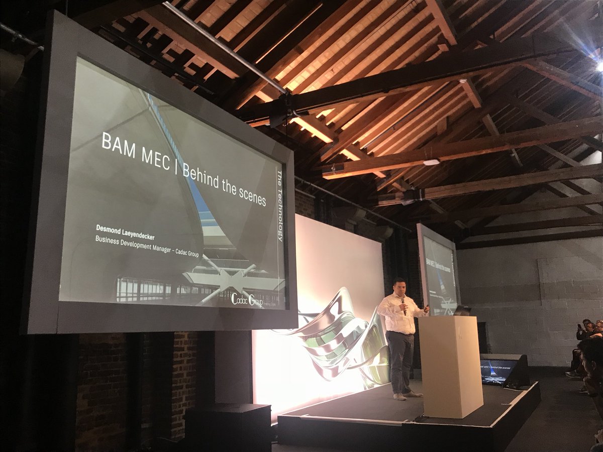 BAM on stage together with Cadac at #AULondon discussing #ModularConstruction and #CircularEconomy. Interesting rethinking of #modular / off-site to look for common elements within bespoke designs. Estimate up to 80% repeatable #innovation #construction