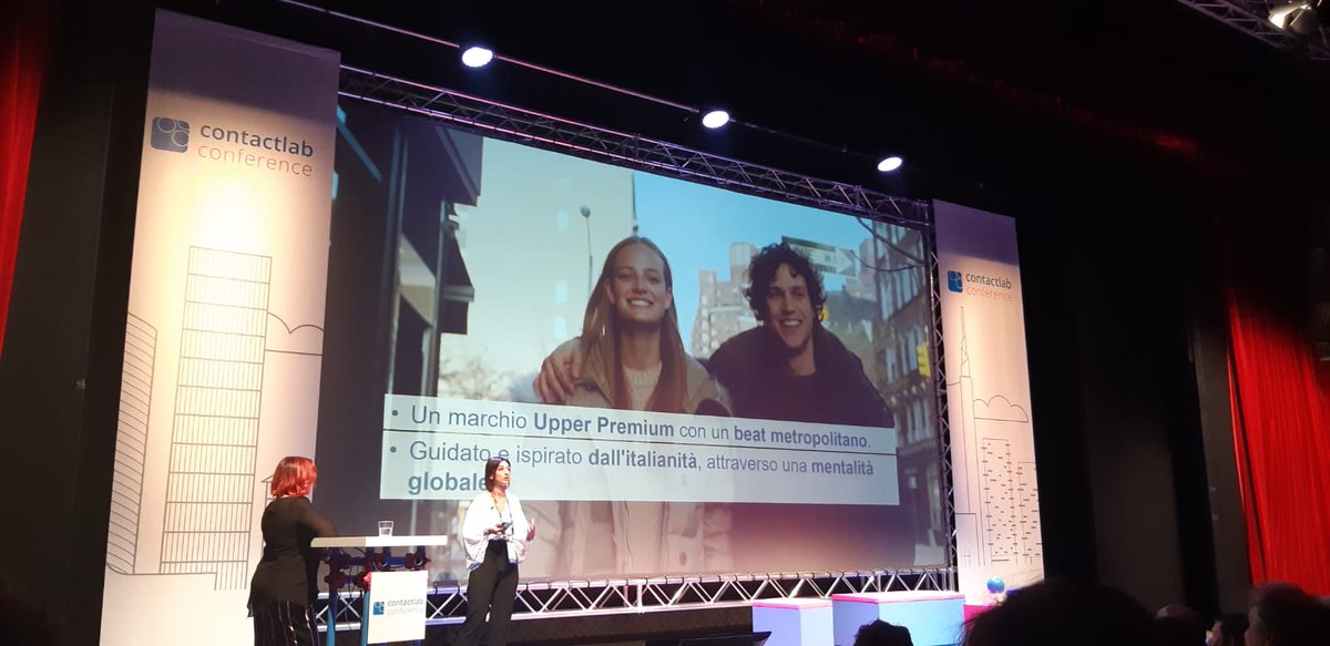 ContactLab's tweet photo. Una storia di Digital Transformation multicanale: sul palco il caso @peuterey raccontato da Luisa Lozupone, WW Communication Manager di Peuterey e Laura Gioia, Sr Digital Strategist di Contactlab
#ContactlabConference https://t.co/9vGXt5t6j5