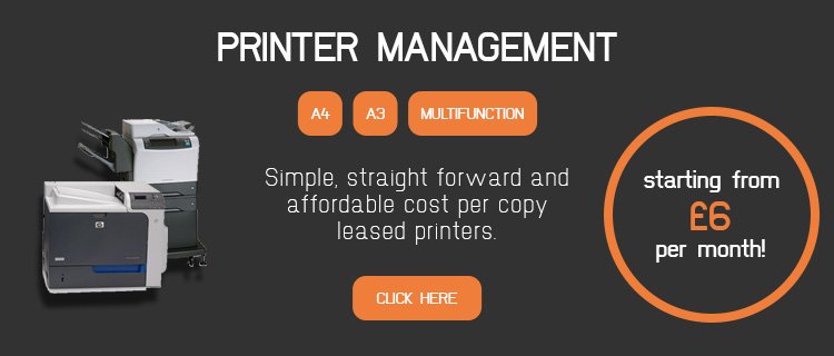 VP Supplies offer can provide you with a printer hiring and management service from only £6 per month. Have a look here for more information:

ow.ly/XZVg30khJUS