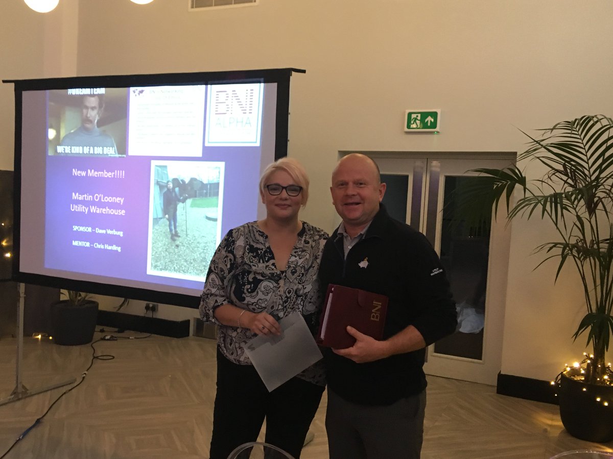 BNIAlpha's tweet photo. New addition to @BNIAlpha. Martin O'Looney from Utility Warehouse. Martin helps people to reduce their monthly expenditure by identifying the latest opportunities on the market. If you're looking to reduce your monthly expenditure - then Martin is the guy to speak too. https://t.co/DBUhw8ZuNx