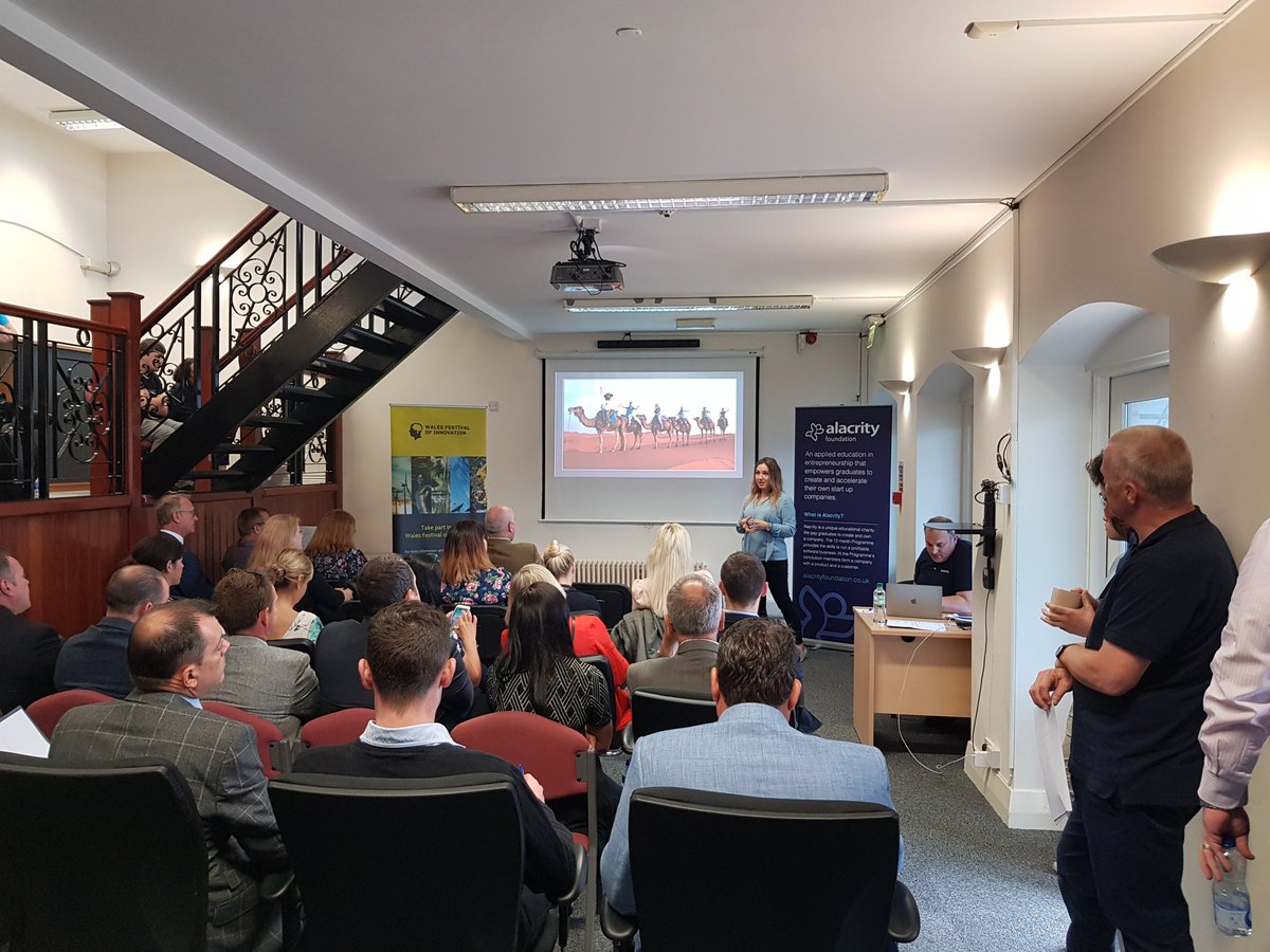 AlacrityUK's tweet photo. Our 1st 3 pitches have brought the house down at our @WFoInnovation event!! Well done to @peeterallan MD and founder of @SurpleUK ; Cristina Puscas MD and founder of @my_mapl and @SimonPJFraser MD and founder of @HutSixSecurity #wfoi #Newport #Alacrity #BeTheSpark #entrepreneurs https://t.co/AJTR5JiCAX