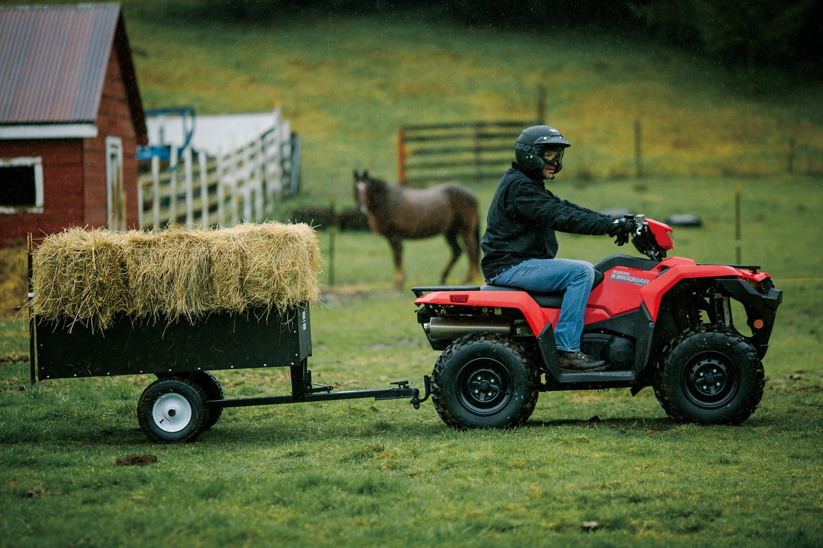 SuzukiATVsUK's tweet photo. Two days and counting @ScotlandRHShow on Thursday! The brand new 2019 Suzuki #KingQuad will be on the stand (Avenue R, stand 257). Don't miss it! #HighlandShow To find out more about the innovative new features and upgrades: https://t.co/uhQppHTgU1 #KingOfQuads https://t.co/quhRT9JOgP
