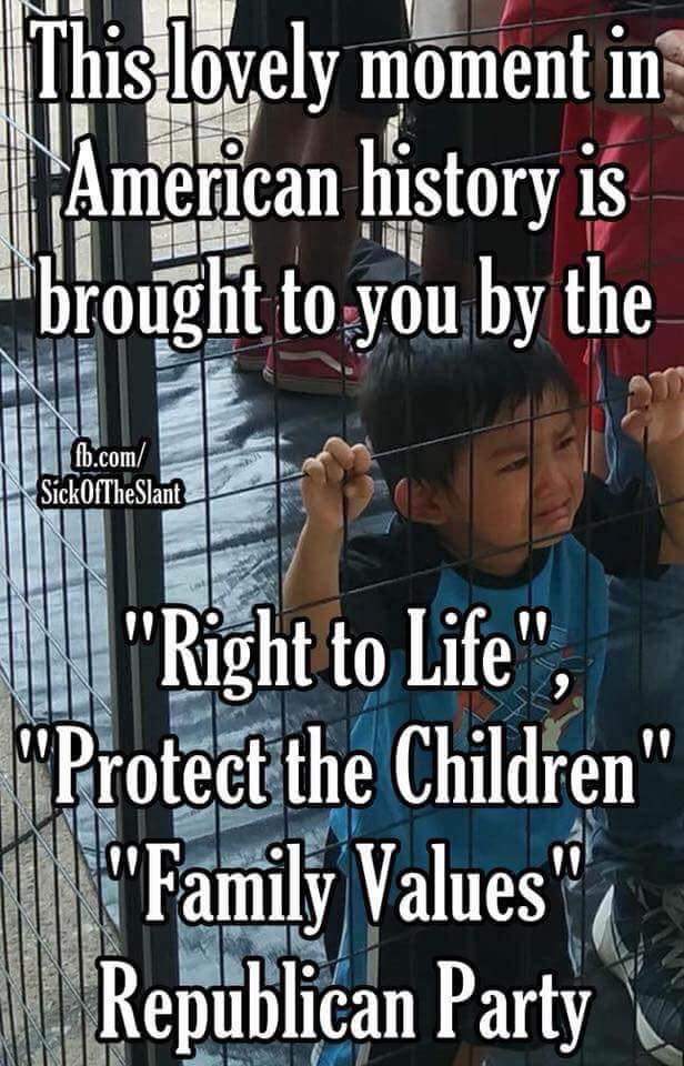 #KeepFamiliesTogether 45 is a disgrace, and the GOP controlled Congress is enabling his abhorrent behavior!