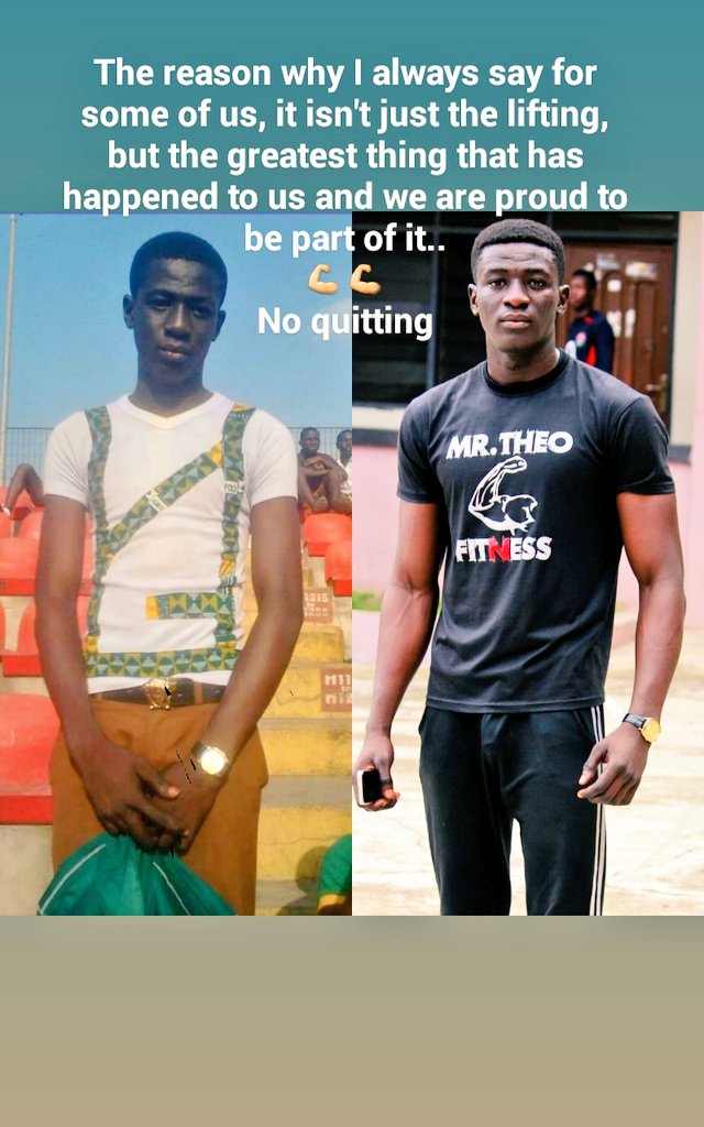 _Theophy's tweet photo. 2014 and current state, 💪💪🔥🔥always be a better version of yourself,No stoping💯💯🔥 @aroma_brown @SRonash @LifeOfZito #fitness #fitnessaddict #gymlife #chocolate #knust #hypergain #gains #Biceps .Motivate yourself all time💯💯 https://t.co/WotNxslHy8