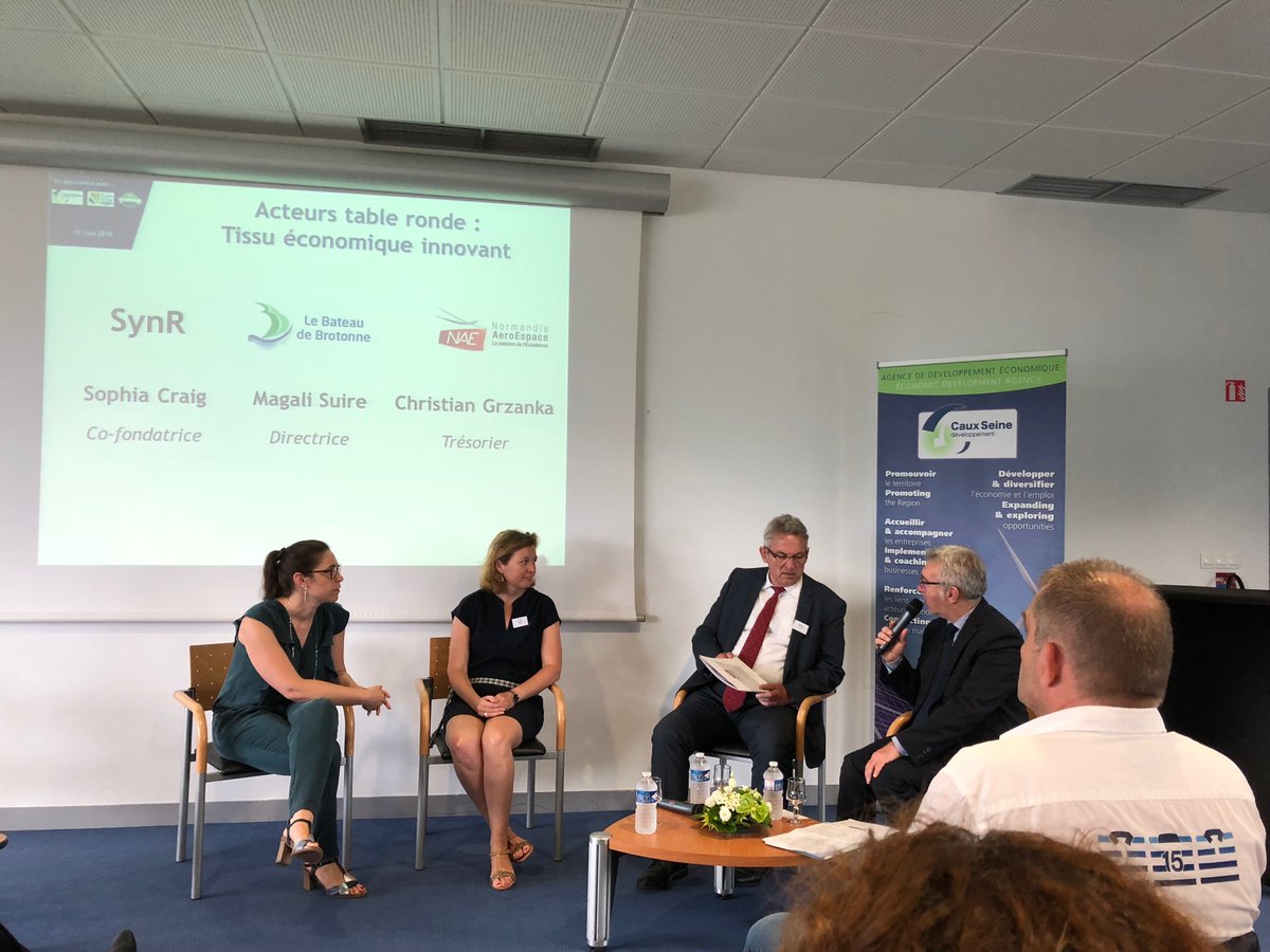 synr76's tweet image. Intervention de @SophiaCraig76  à la table ronde Attractivité de la Normandie.
#synr #NormandieRegionMonde