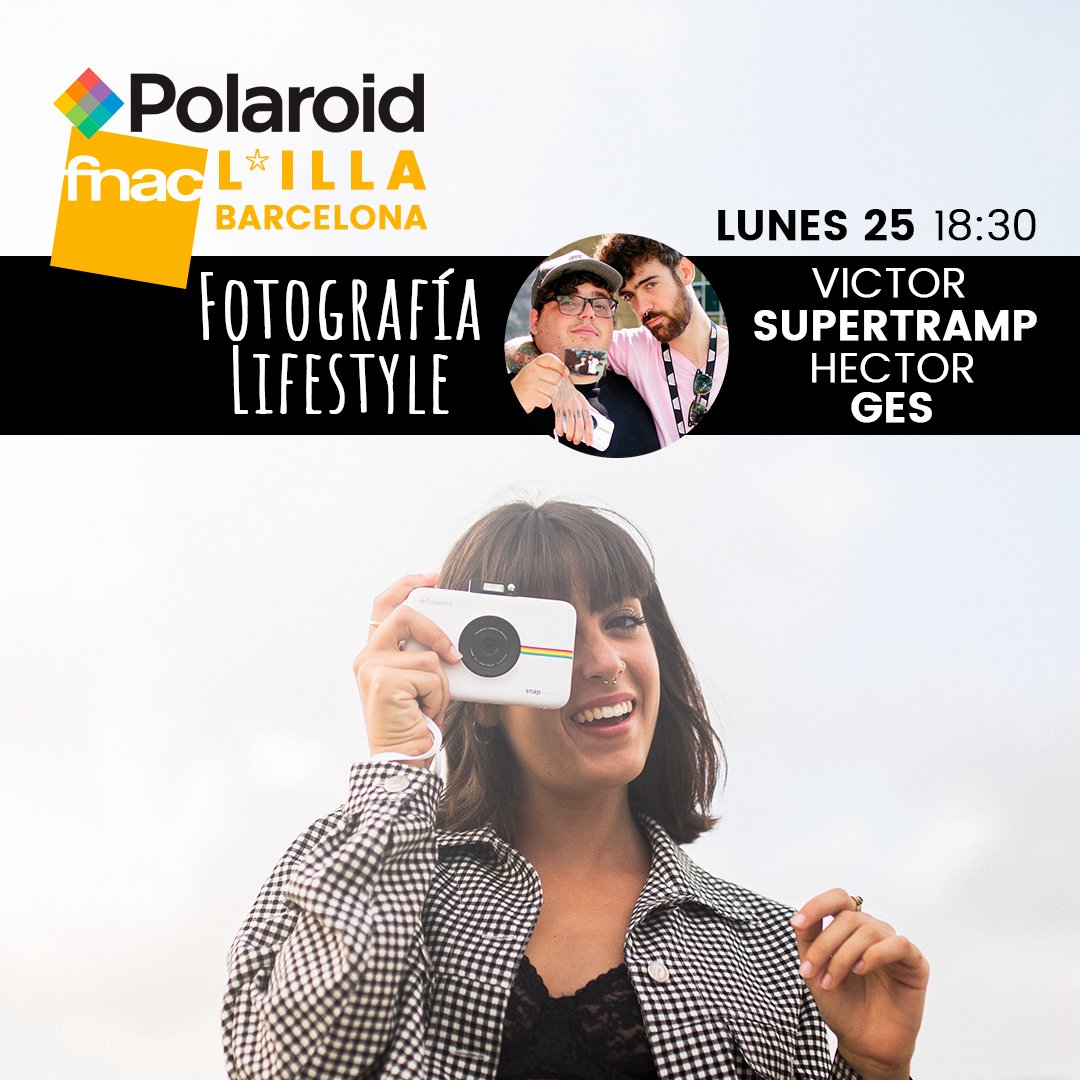 Instant_SpPt's tweet photo. Si andas por Barcelona este próximo lunes 25 de junio, no te puedes perder esta charla de #fotografía #lifestyle de @HectorGes_ y Victor Supertramp https://t.co/jkJ24VGoua