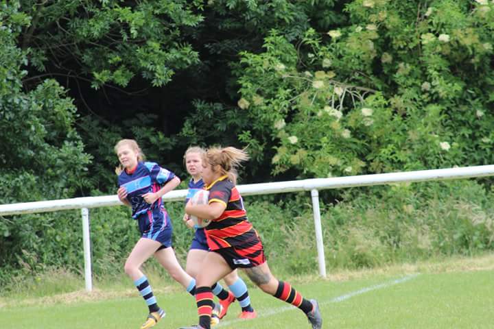 Brighouseladies's tweet photo. A few photos from our ladies team win over Hull Wyke on Sunday. It was a shame the game was abandonded due to injury. #brighouseladies #womensrugbyleague #inmemoryoflildad https://t.co/C5FI6JyeUM