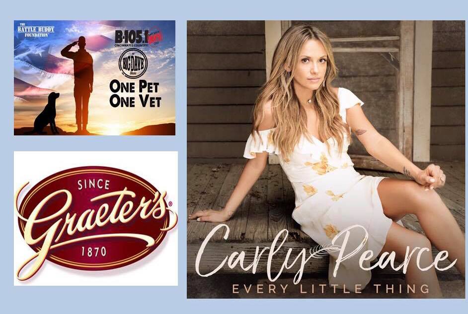 BigDaveB105's tweet photo. Everyone who donates at least $25 between now and 9:00 this morning will be in the running to win this..... A Private Ice Cream Party for you and 10 guests with @carlypearce at the Taylor Mill @graeters! Donate now by clinking the link below. #OnePetOneVet
https://t.co/wVnX6KzARk https://t.co/fwnrVPfu3g