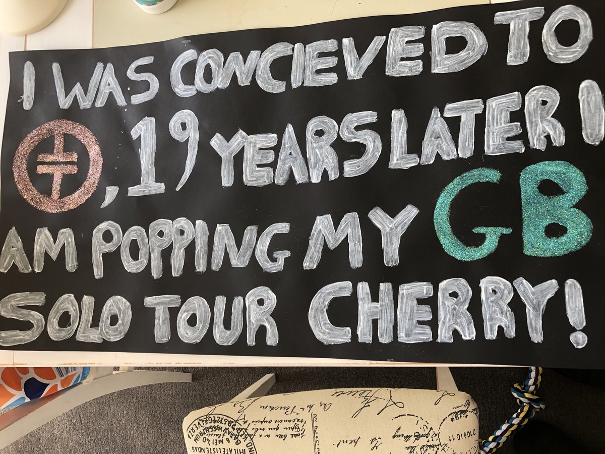 I_Is_Sophie's tweet photo. @GaryBarlow #scarbadossophie #gbsolo2018 #AMLS #amlsgirl https://t.co/gHeM8FmjrL