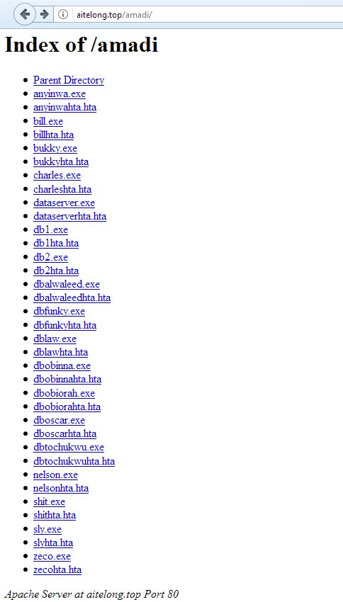 Pyv0nix's tweet image. #opendir: aitelong[.]top/amadi/
contents: .exe and .hta
malware: #lokibot #pony

For this episode of &quot;chose your malware&quot;,  I offer a wide range of files.
@James_inthe_box