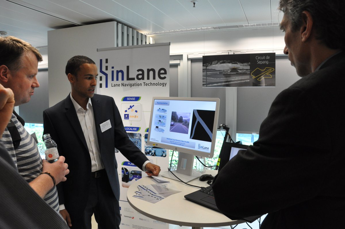 ERTICO's tweet photo. Demos, demos, demos! Showcasing #inLane's technology - lane-level #navigation, precise #positioning, scene understanding, local dynamic #map generation and so much more! https://t.co/0rInAHqW0U