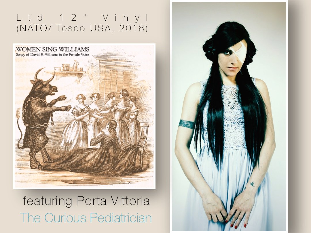 porta_vittoria's tweet photo. Various Artists - "Women Sing Williams, Songs of David E. Williams in the Female Voice" featuring #PortaVittoria version of "The Curious Pediatrician" - @TescoUSA @HeathenHarvest pre-order Ltd. 12" vinyl and song preview here:
https://t.co/clKi6tlLdw #neofolk #vinyl #williams https://t.co/H0kDJUceRD