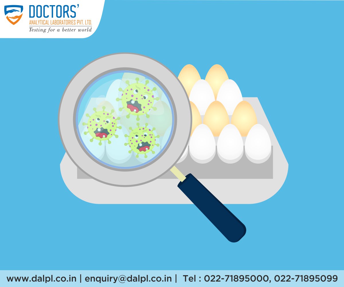 DALPLTesting's tweet image. Poultry may carry bacteria such as #Salmonella that can contaminate the inside of #eggs before the shells are formed.
Eggs can also become contaminated from the droppings of poultry through the laying process or from the environment.
Learn more dalpl.co.in #FoodSafety
