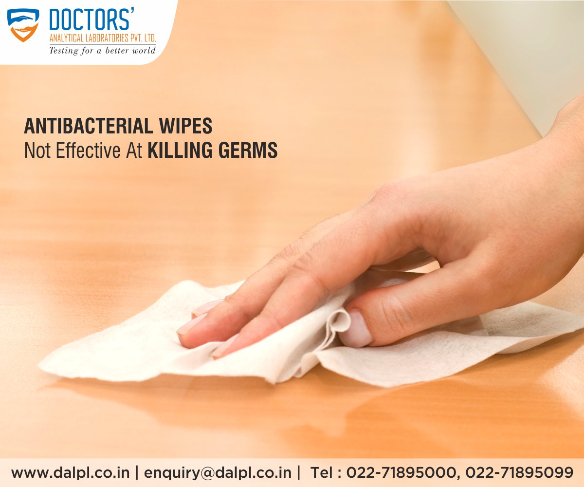 DALPLTesting's tweet image. Anti-bacterial wipes only eradicate #bacteria from kitchen surfaces for 20 minutes and using them to keep germs at bay is not advised. At #DALPL, we help set-up systems and polices that ensure the highest food safety standards | dalpl.co.in
#TestingForABetterWorld