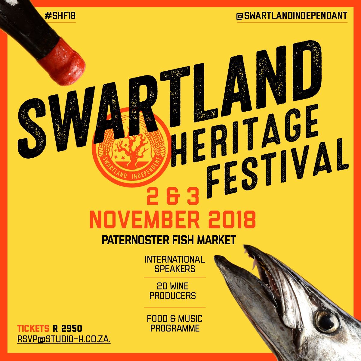 WildehurstW's tweet photo. Come and join Wildehurst Wines at the Swartland Heritage Festival on the 2nd and 3rd of November! #SHF18 #sawineshowcase #wildehurstwines https://t.co/2jLb1uwvl4