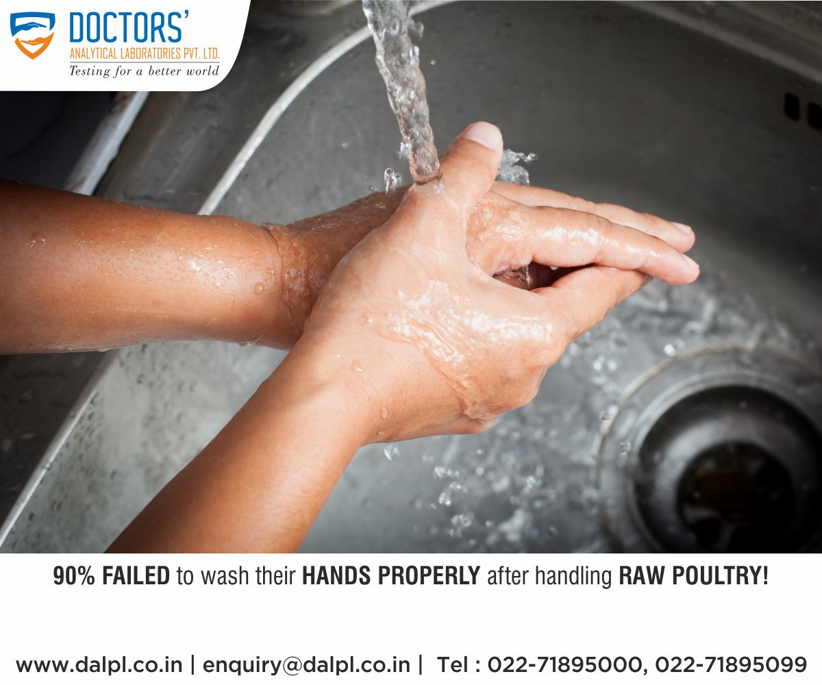 DALPLTesting's tweet image. When you touch raw chicken, any bacteria lurking on the meat can stick to your skin.
Raw chicken can carry harmful bacteria, such as #salmonella and #campylobacteria.

Learn more | dalpl.co.in 

#TestingForABetterWorld #FoodSafety
