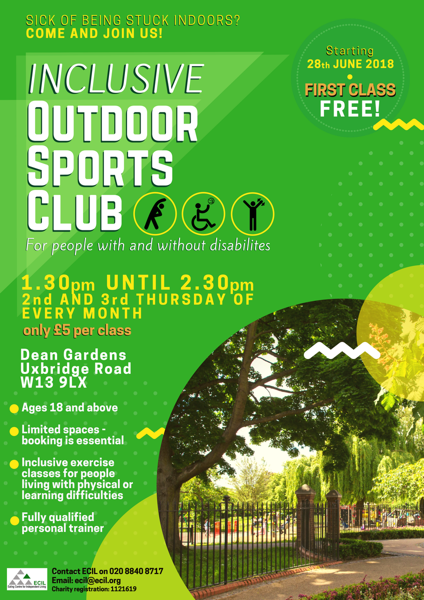 Come down to <a href="/deansgardenpic/">DEAN GARDENS</a>  <a href="/InWestEaling/">InWestEaling</a> for our taster session <a href="/EalingGazette/">Ealing Gazette</a> <a href="/HW_Ealing/">Healthwatch Ealing</a> <a href="/EalingCouncil/">Ealing Council</a> <a href="/InclusionLondon/">Inclusion London</a> <a href="/ALLFIEUK/">ALLFIE</a> <a href="/RupaHuq/">Rupa Huq MP</a> <a href="/VirendraSharma/">Virendra Sharma</a> @DrOnkarSahota