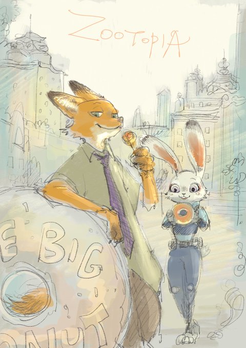 ズートピアのtwitterイラスト検索結果