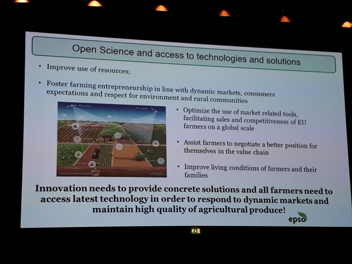 HPidon's tweet photo. Pekka Pesonen: farmers must have access to innovation to meet the need of a more productive and greener agriculture
#PBE2018 https://t.co/mqhtSXDWvz