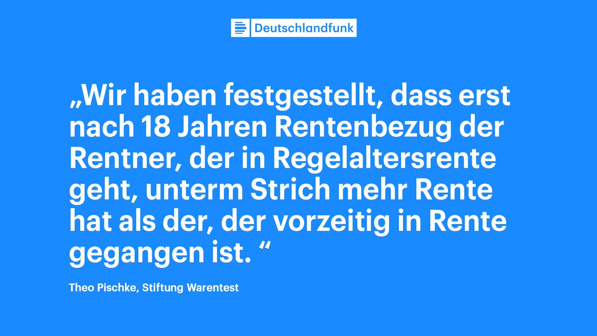 Deutschlandfunk Ar Twitter Wer Fruher In Rente Gehen Will