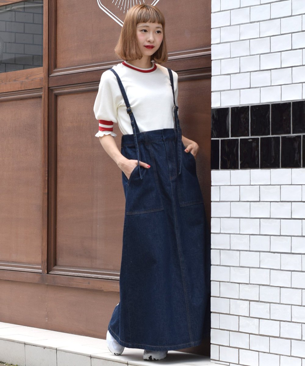 W Closet New Arrival マキシ丈トラペーズスカート 品番 Color ブリーチ ネイビー Price 5 900 Tax 店頭 オンラインショップに入荷 T Co Tcr5vdimhf