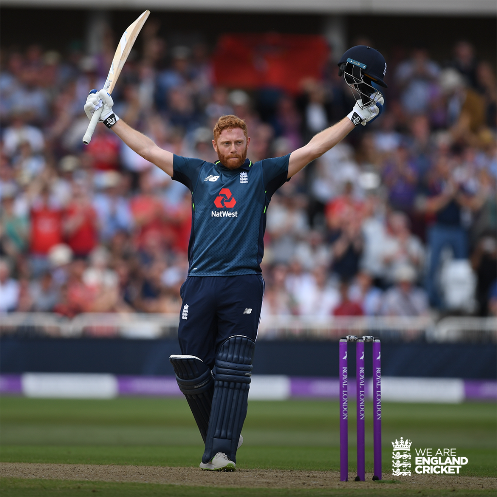 englandcricket's tweet photo. GET IN! Magnificent 💯 @jbairstow21!!! 🙌

Scorecard/Videos: https://t.co/P4LD0cERO0

#ENGvAUS https://t.co/Fmniw8zEgg