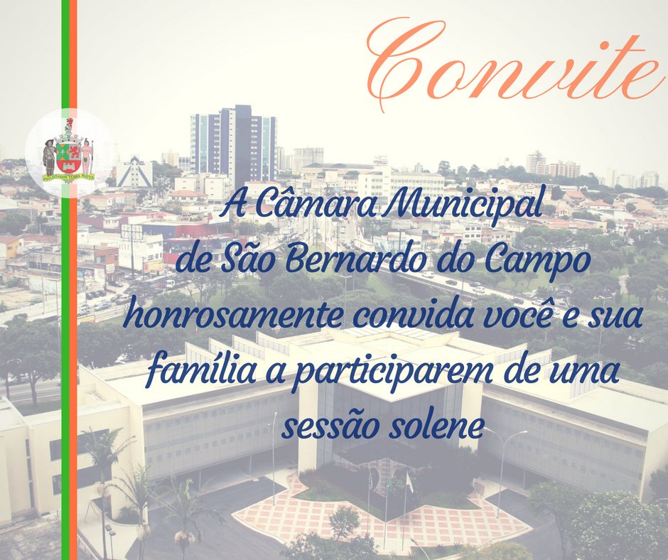 CamaraSBC's tweet photo. A Câmara de Vereadores de São Bernardo do Campo convida a todos para a Sessão Solene em homenagem aos imigrantes japoneses e seus descendentes, no próximo sábado, 23 de junho, às 15h30, no Plenário Tereza Delta. Endereço: Praça Samuel Sabatini, 50, Centro. https://t.co/YdU3O0Ll8U