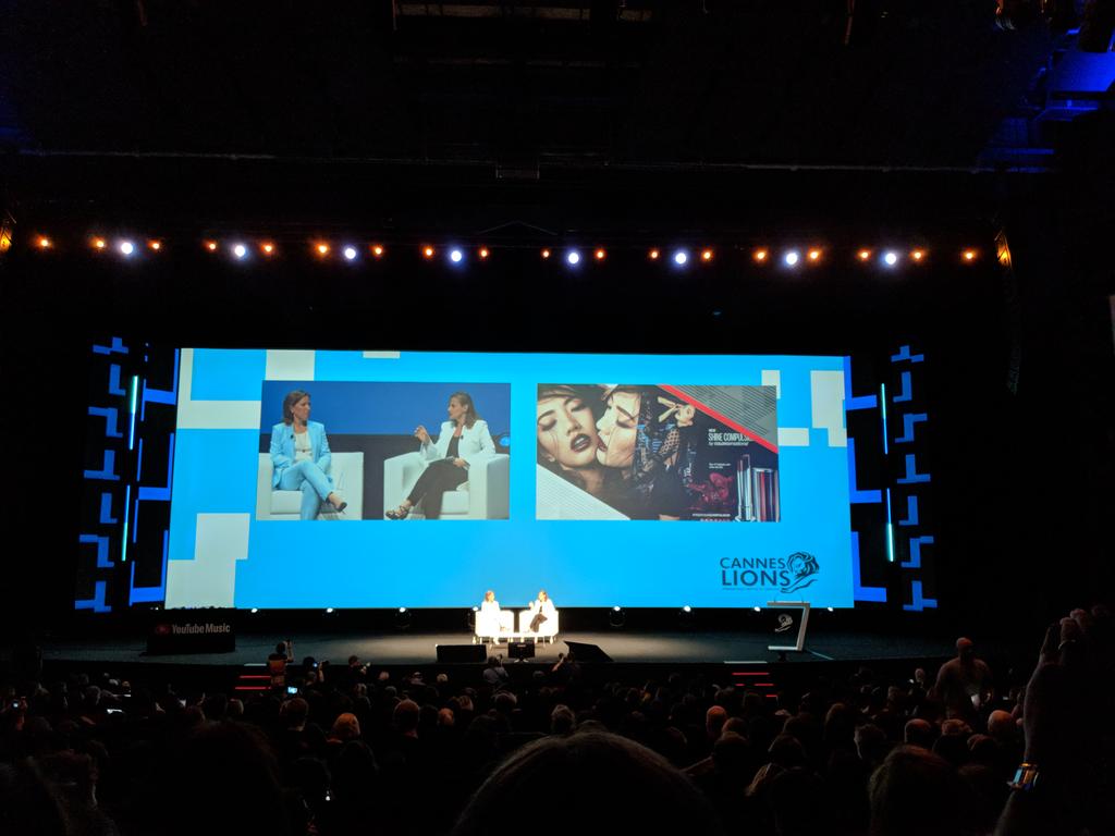 LorraineTwohill's tweet image. Listening to two amazing women talking about the power of YouTube and L'Oreal together on the Cannes Palais stage, @SusanWojcicki and @ljubomira