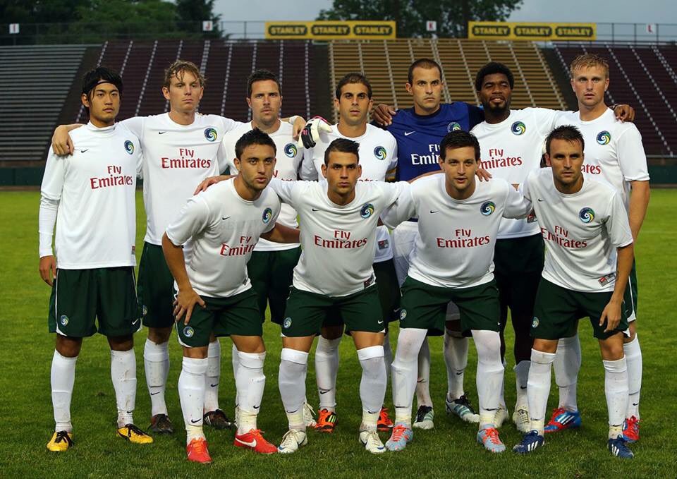 DrDKilpatrick's tweet photo. #OTD 2013 #CosmosReboot began with a preseason friendly win for @NYCosmos v @NewtownPrideFC at New Britain Stadium, Berlin CT. https://t.co/UgXQ5mLAdV