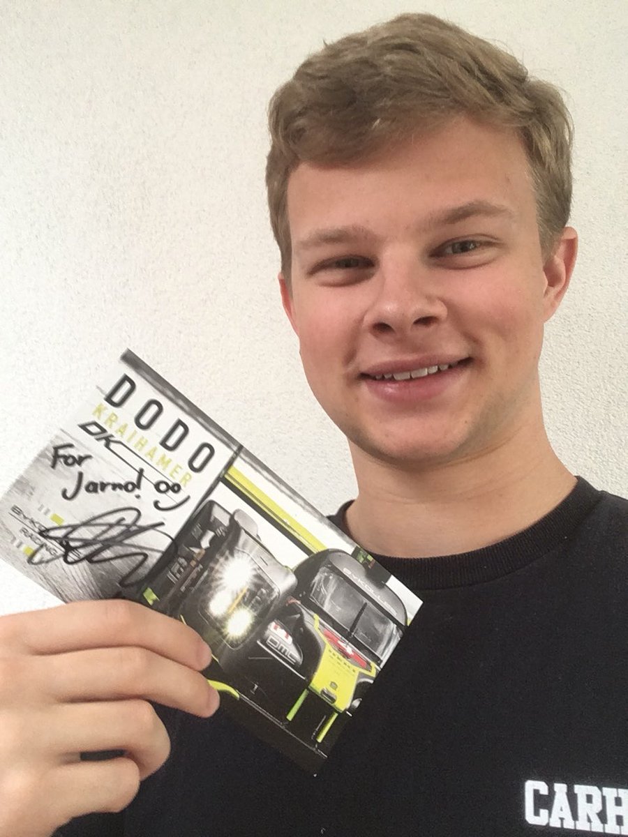 jarnowes's tweet photo. Great souvenir from a great race with an unfortunate ending. Thanks @DodoKraihamer!! https://t.co/kOCoEKvFyy