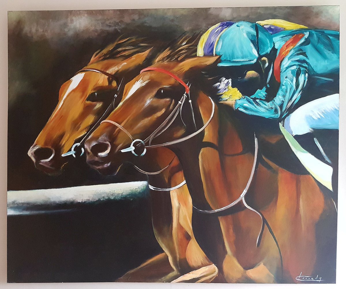 KeniKennedy's tweet photo. @RoyalAscotGC week is here again. #Art #HorseRacing #artgallery #artbuyer #originalart #Ascot2018 https://t.co/gSKDKnTeIF