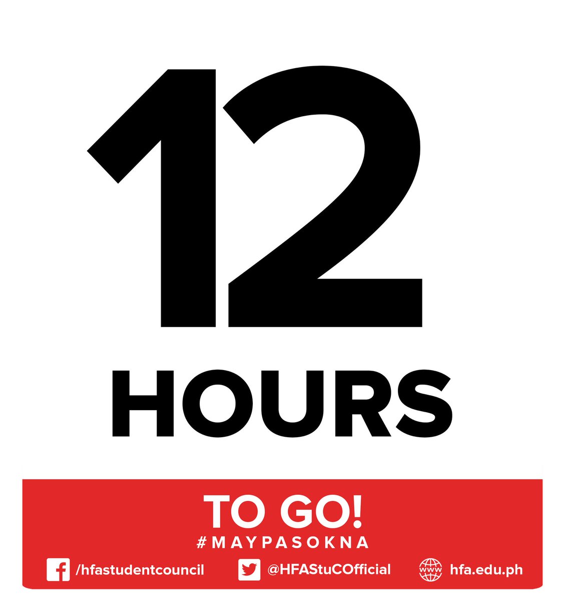 hfastuco's tweet photo. The final countdown. 12 hours to go, Familians! #HFACountdown https://t.co/0KfBvBDva6