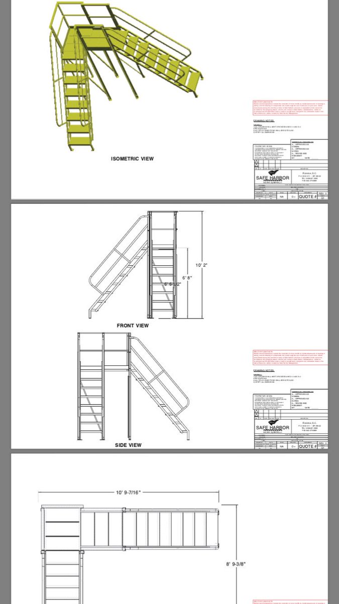 RacksLoading's tweet image. Do you need to get over piping, dike walls or to an item in your facility? Let us come up with a solution for you. We can get this for you in moments and oh yeah, with drawings. Info@americanloadracks.com