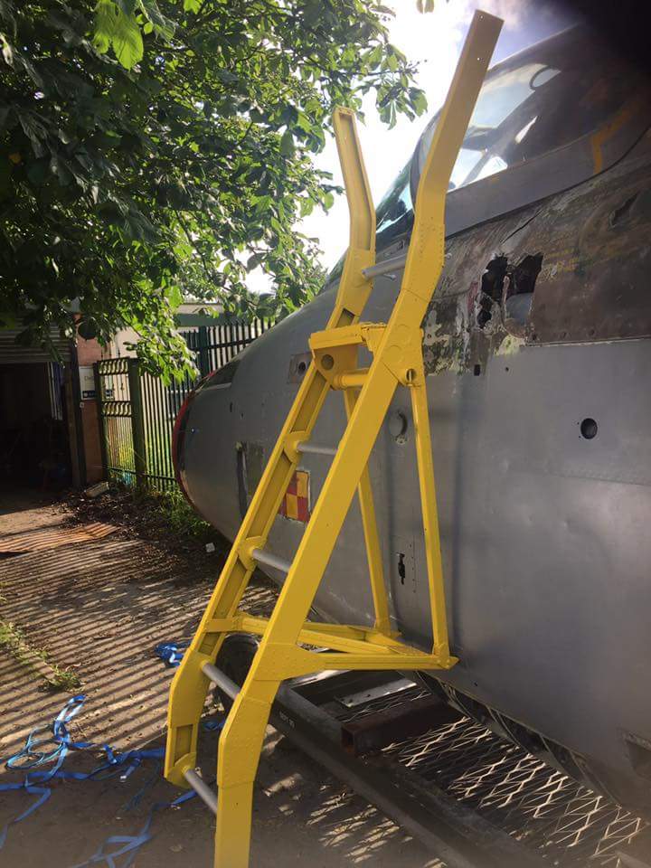 DFS_PAINT's tweet photo. The Famous A1 Lightening has had her steps painted this week as she undergoes a huge restoration project... she will be on show @lincsshow this year so pop along and say hello to Darren and his team @XN728A1 https://t.co/LCfvMNSbbL