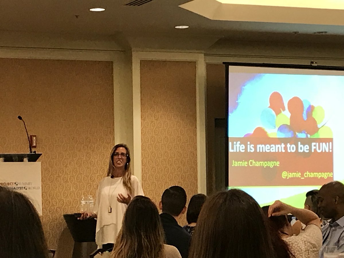 brucegay's tweet photo. .@jamie_champagne Kicking off her keynote on FUN!

#baot #pmot #PSBAWWAS18 #PSBAWWASH @projectworld https://t.co/rn57tx95NX