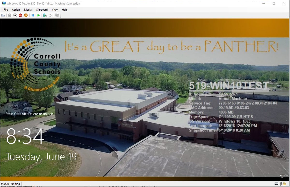 zrdean's tweet image. . @CarrollSchoolsK folks, this login screen will be coming to a computer near you soon. #SummerWillBeOverBeforeYouKnowIt #ItsAGreatDayToBeAPanther #HashtagsAreFun