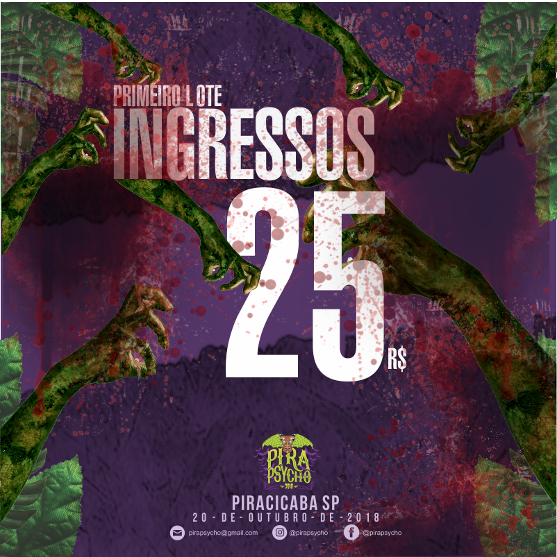 PiraPsycho's tweet photo. PRIMEIRO LOTE DE INGRESSO LIBERADA!
https://t.co/IPYecEAfCa

#CHUPABRASIL #PSYCHOBIILY #INGRESSOBR #PAGSEGURO https://t.co/CIFhuYVUam