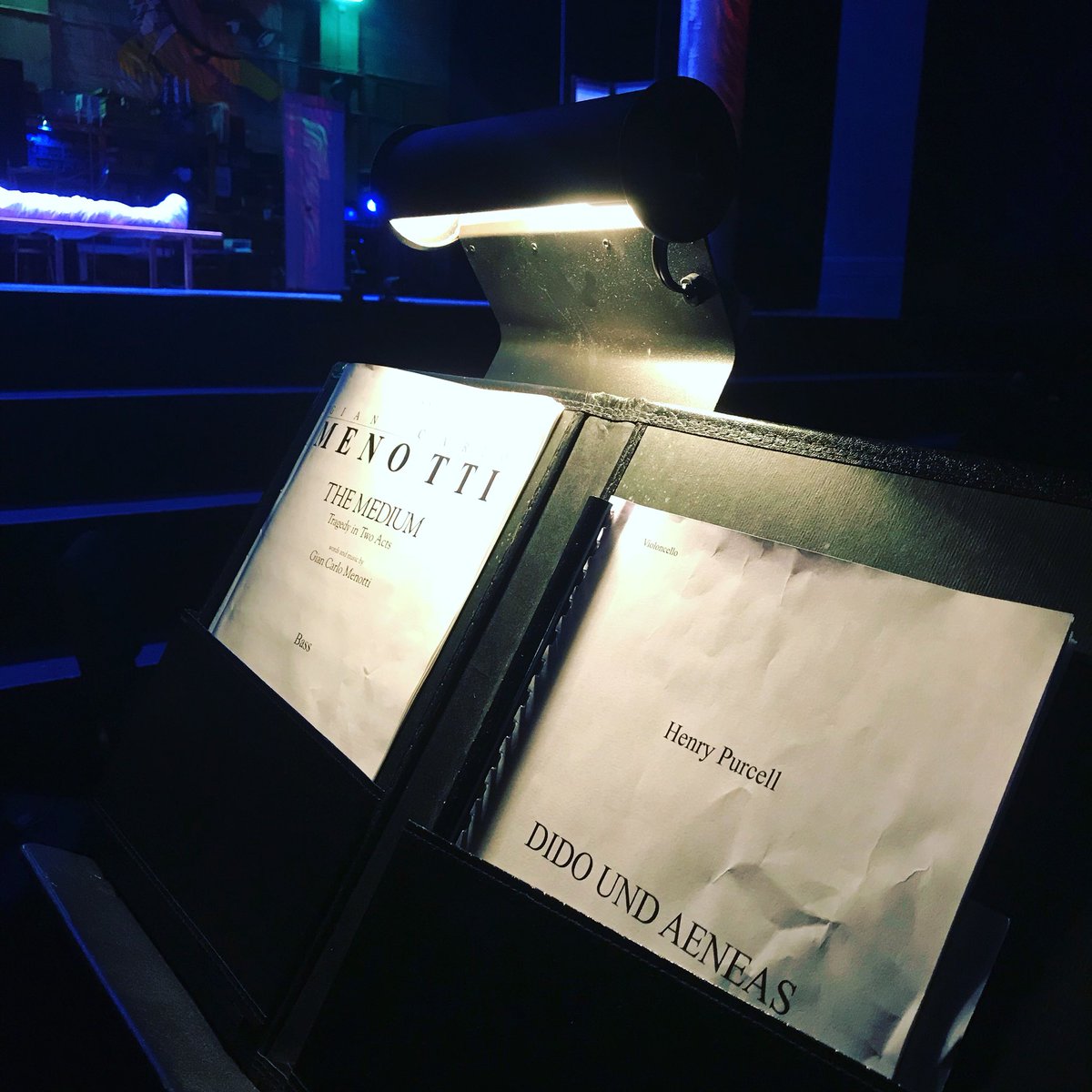 #TechTime for our Double Bill shows #DidoandAeneas and #TheMedium, opening this Thursday! Get your tickets: bit.ly/MMF2018