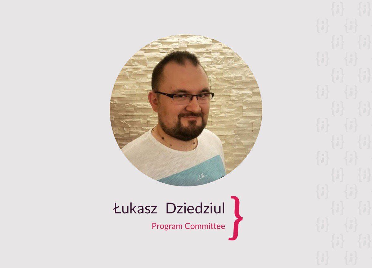 JDD_Krakow's tweet image. Łukasz Dziedziul @ldziedziul is another #ProgramCommittee member! #Java developer with 10+ years of experience, solves problems. Clean architecture fan, often works with Spring. Likes to play with Linux boxes & DevOps tools. He’s a co-founder of @jSessionPL and #CoderDojoPolska