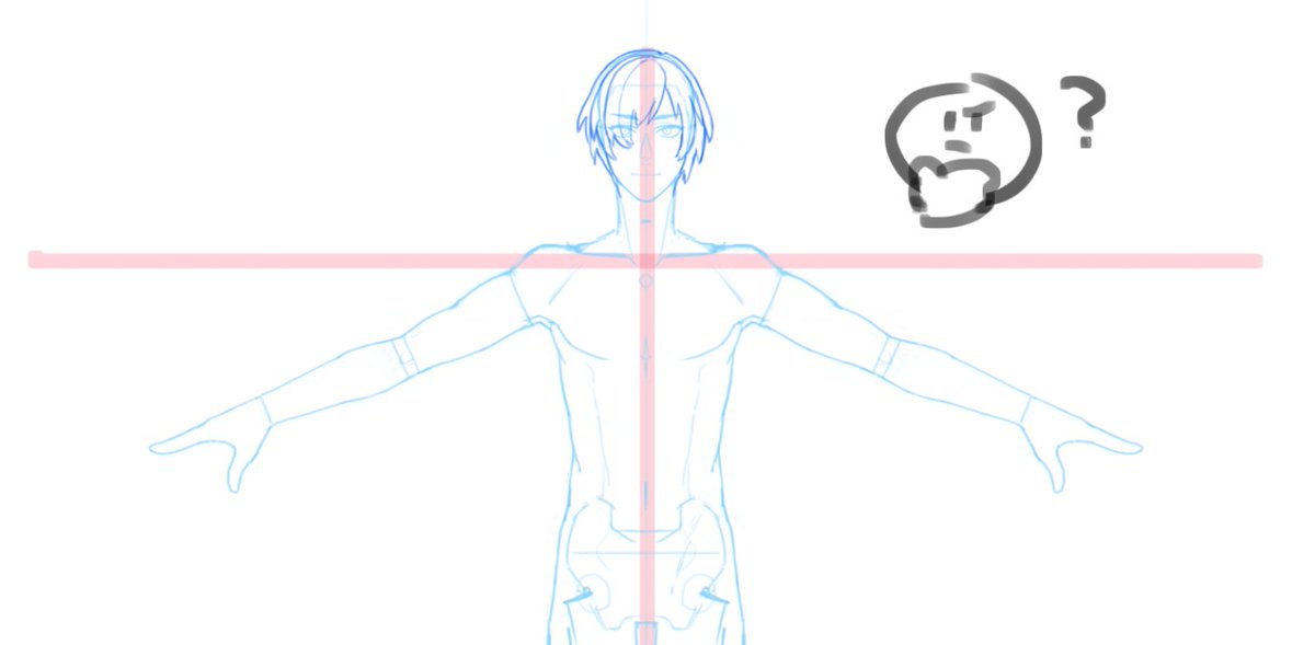 Zen これ全裸身長で作ってるから ヒールを履かせたり頭上にオマケをつけてどんどん身長が高くなったら どんどん両手幅との差が大きくなっていくよね う ん まあ作ってみてから考えるか