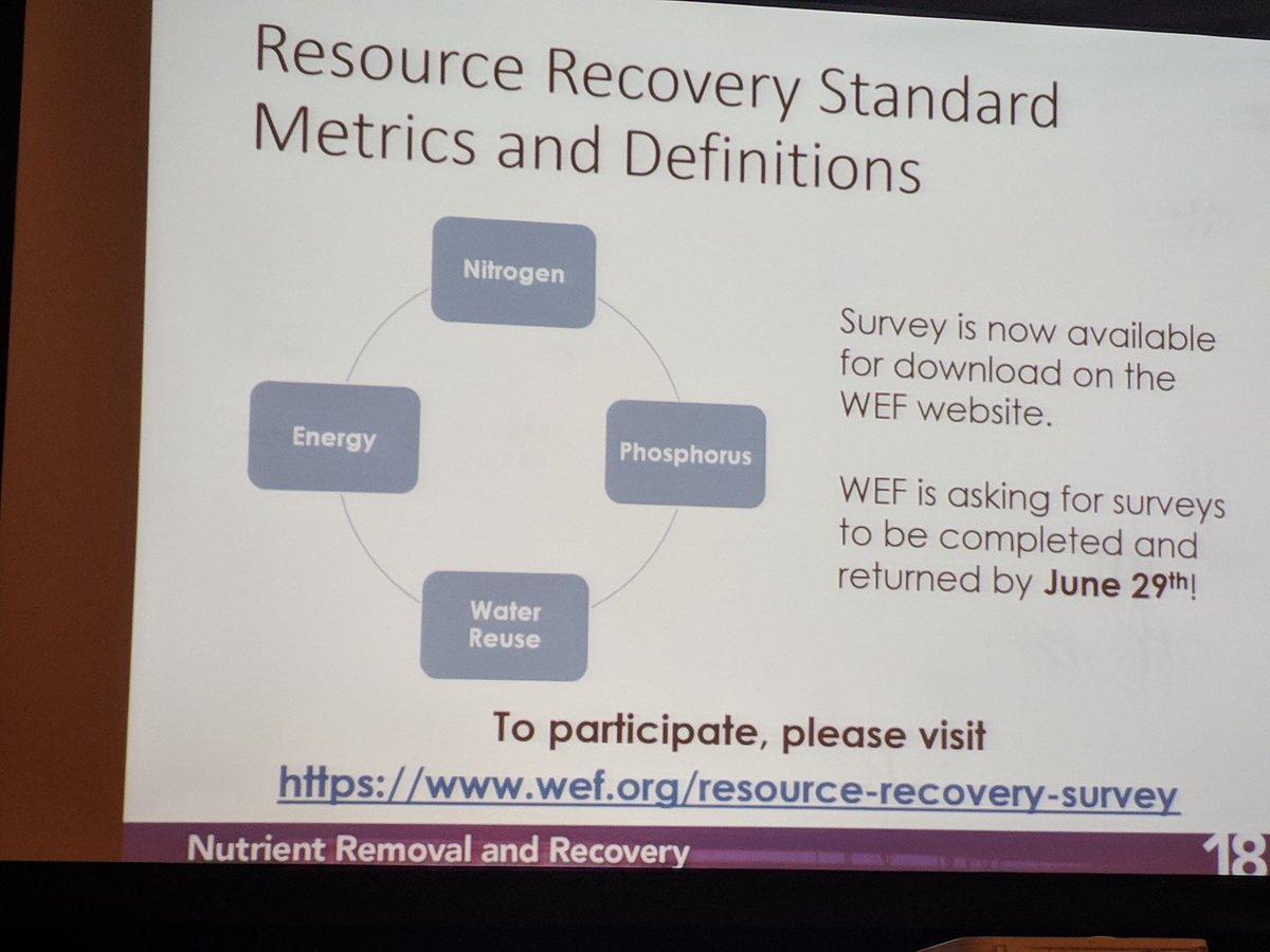 @WEForg will be launching a #ResourceRecovery standard. Participate in developing the baseline by 6/29! #Nutrients18