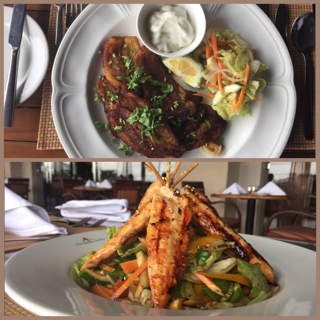 When food meets football... Patacones de Colombia vs Japanese Chicken Yakitori #ColombiavsJapan #COLJAP