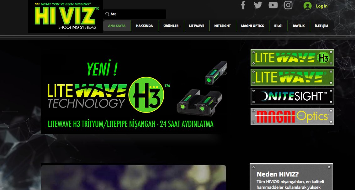 HIVIZ Shooting Systems Türkiye websitesi yayında!
 bkz. hiviz.saatfarki.com <a href="/HIVIZSights/">HIVIZ® Shooting Systems</a>