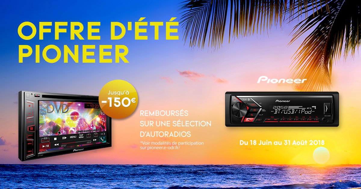 AcidAudioFr's tweet photo. #Pioneer vous rembourse jusqu'à 150 euros sur une sélection d' #autoradios 😮
C'est le moment d'en profiter ! Découvrez vite la sélection sur :
👉 https://t.co/zTd4NpSuyK https://t.co/QQ6kwpXXqe