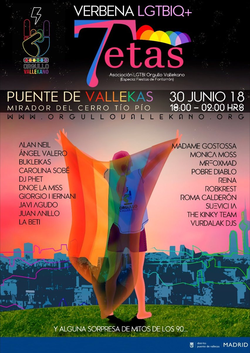 orgullovallekas's tweet photo. #7tetas #Orgullo2018 #vallekas #verbena #MADRID #LGTBI #HacerMadrid #festival @orgullovallekas @OrguPeriferia @JMDpvallecas https://t.co/z9xFeNn6IE